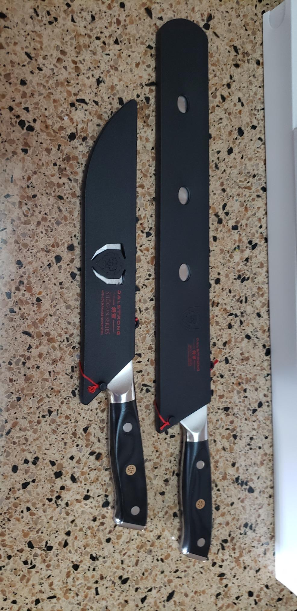 DALSTRONG Butcher Knife - 10 inch - Shogun Series ELITE - Japanese AUS-10V Super Steel - G10 Handle Cimitar Breaking Knife Gift - Vacuum Treated BBQ Brisket Knife - Sheath Included customer photo 1