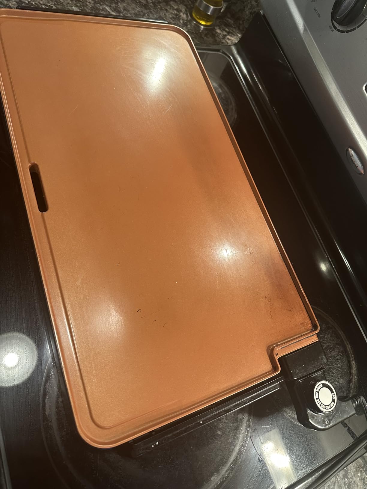 bella XL Electric Ceramic Titanium Griddle, Make 15 Eggs At Once, Healthy-Eco Non-stick Coating, Hassle-Free Clean Up, Large Submersible Cooking Surface, 12