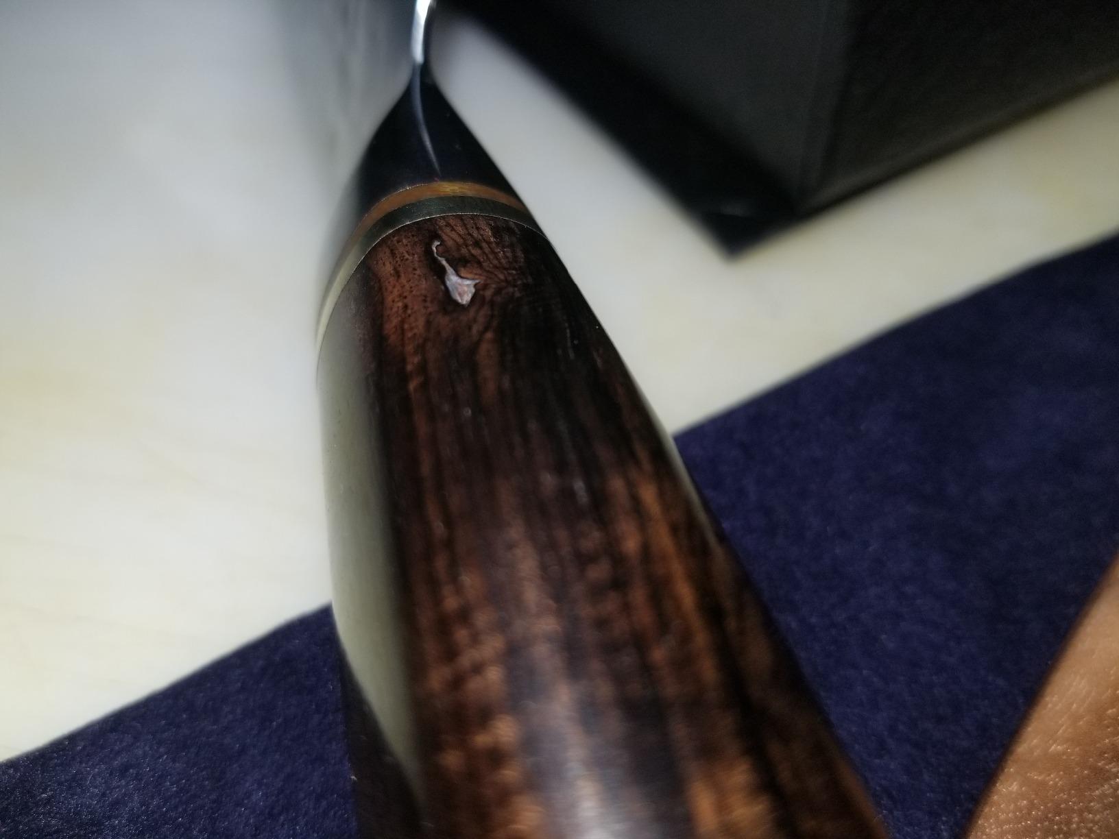 YOUSUNLONG Yanagiba Knife 10 Inch - Japanese Damascus Steel Sushi & Sashimi Knife - Walnut Wood Sheath and Ebony Handle - Professional Chef Knife for Precision Slicing Fish,Meat,Poultry-Gift for Chefs customer photo 2