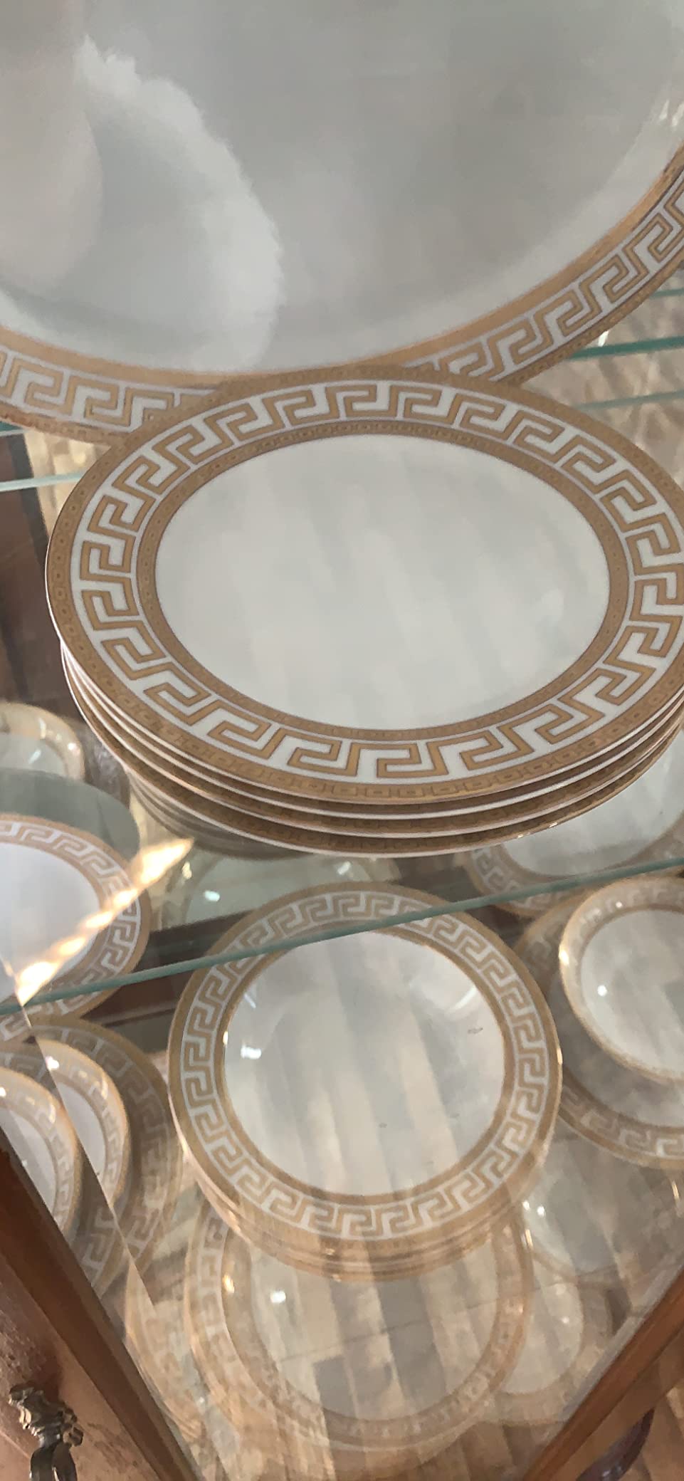 Euro Porcelain 57-pc Banquet Dinnerware Set, Luxury Tableware Dining Service for 8 customer photo 1