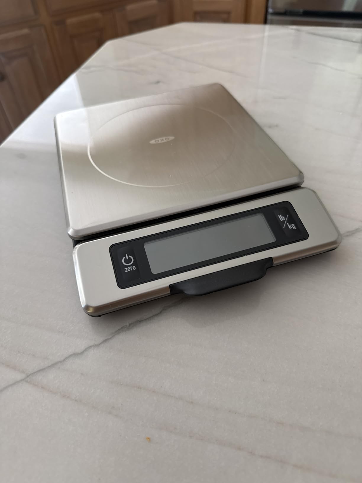 OXO Good Grips 11-Pound Stainless Steel Kitchen Scale with Pull-Out Display - Black customer photo 1