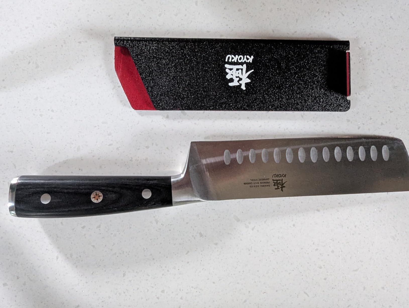 KYOKU Samurai Series - Nakiri Japanese Vegetable Knife 7