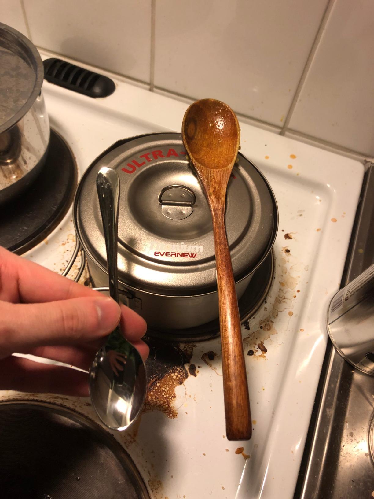 ADLORYEA Wooden Spoons, 6 Pieces 9 Inch Wood Soup Spoons for Eating Mixing Stirring, Wood Spoon with Japanese Style Kitchen Utensil customer photo 2