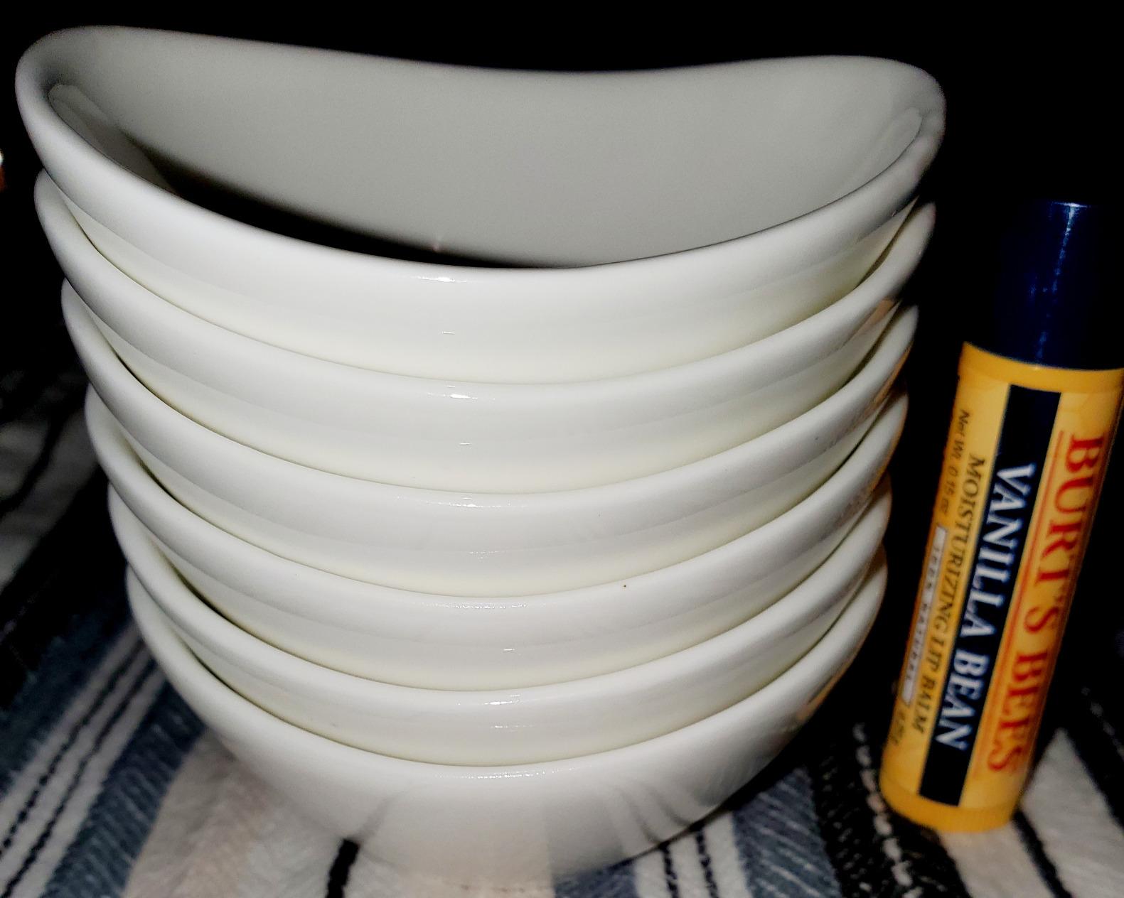 Soy Sauce Dish - Dipping Bowls Set, White Porcelain Dipping Bowls/Dishes for Soy Sauce, Ketchup, BBQ Sauce or Seasoning- 1 Oz, Set of 6, D1 customer photo 1