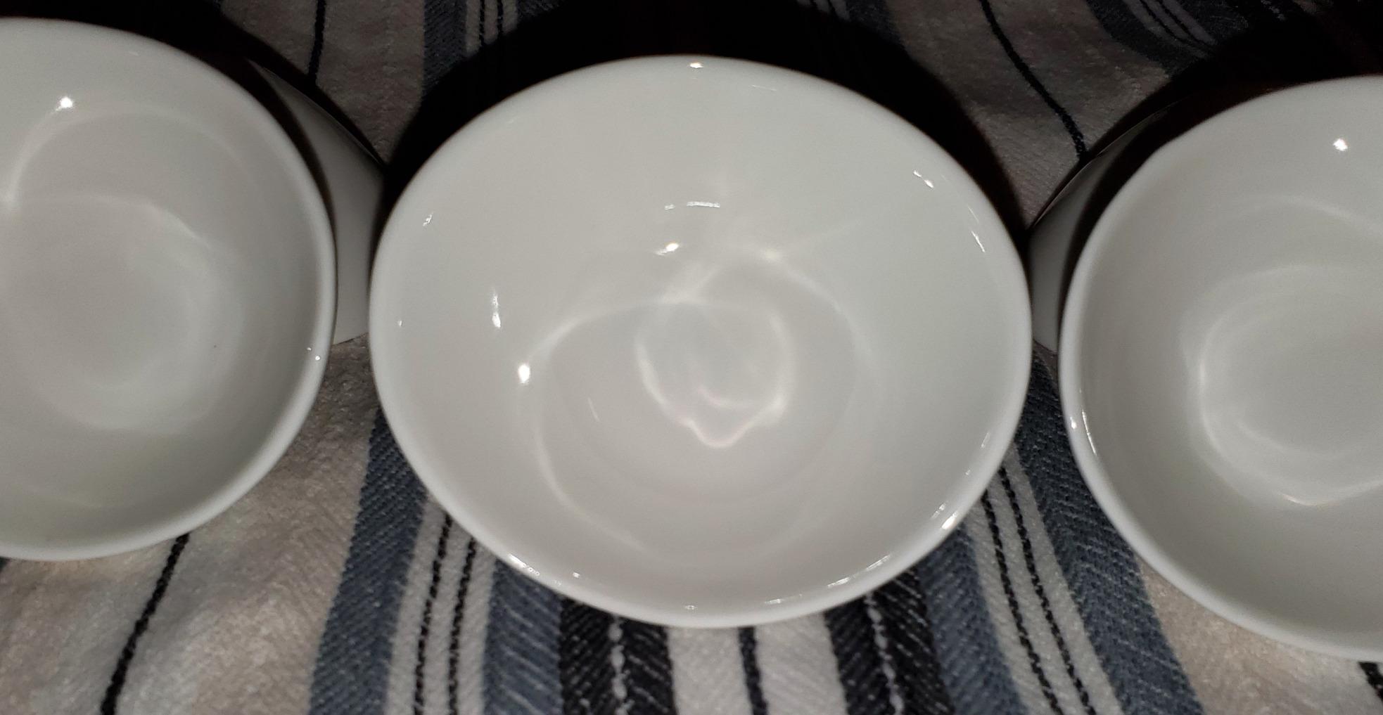 Soy Sauce Dish - Dipping Bowls Set, White Porcelain Dipping Bowls/Dishes for Soy Sauce, Ketchup, BBQ Sauce or Seasoning- 1 Oz, Set of 6, D1 customer photo 2