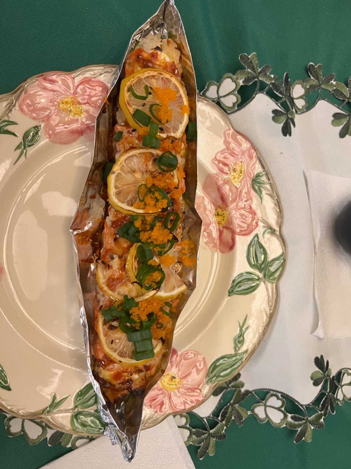 Professional Non-stick Sushi Mat Plastic Sushi Rolling Mat Sushi Mat Roller Makisu Sushi roller 10.5 in x 9.8 in customer photo 2