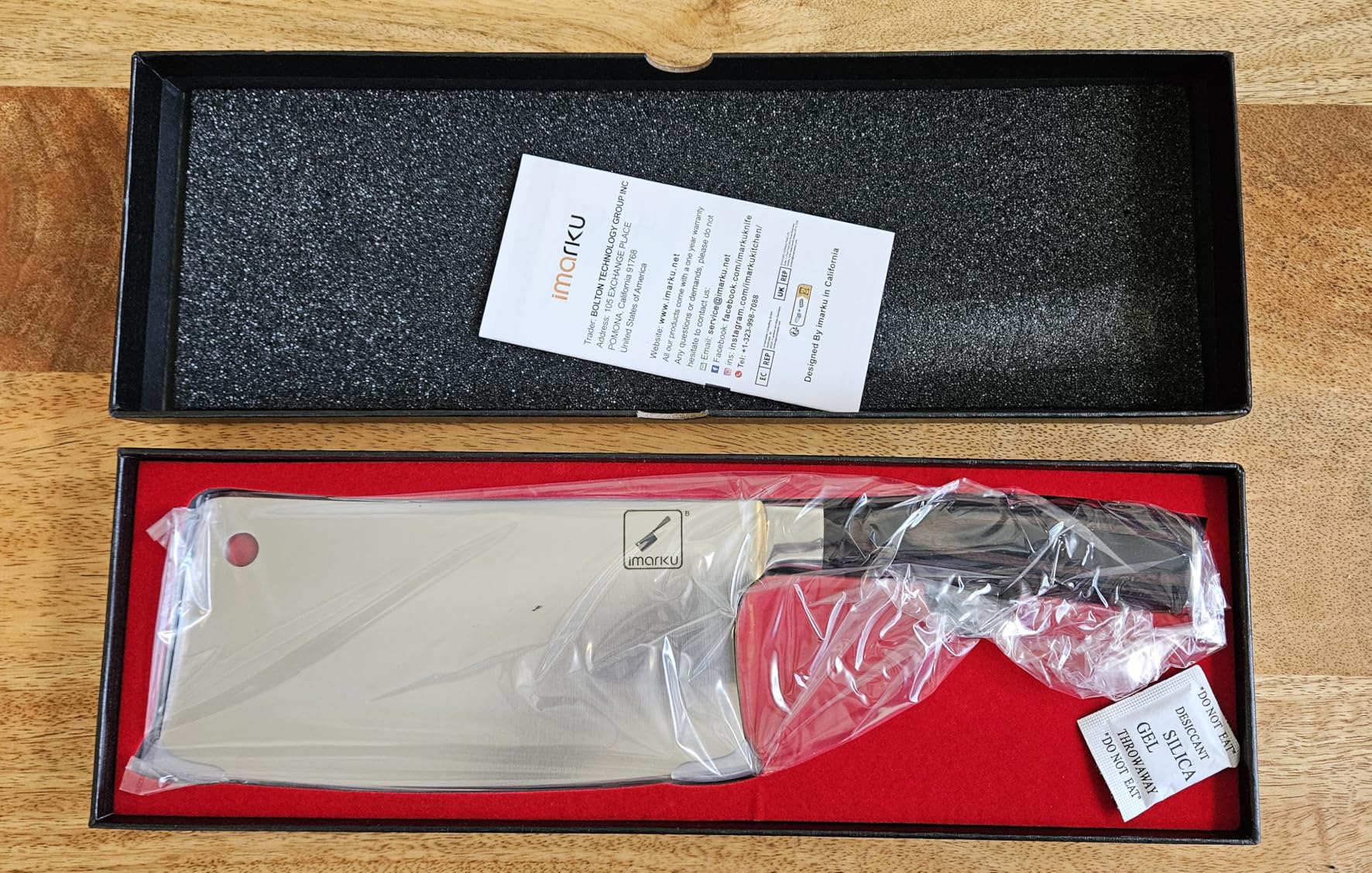 imarku Cleaver Knife 7 Inch Meat Cleaver, Japanese High Carbon Stainless Steel Butcher Knife with Ergonomic Handle, Ultra Sharp Chopping Knife, Kitchen Gadgets for Home/Restaurant, Gifts for Men Women customer photo 2