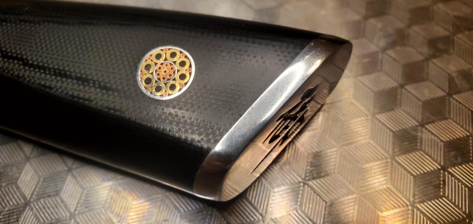 SHAN ZU Damascus Chef Knife 8 inch, 67-Layer High Carbon Steel Kitchen Knife Ultra Sharp Japanese Chef Knives, Professional Kitchen Utility Knives with G10 Ergonomic Handle/Gift Box customer photo 2