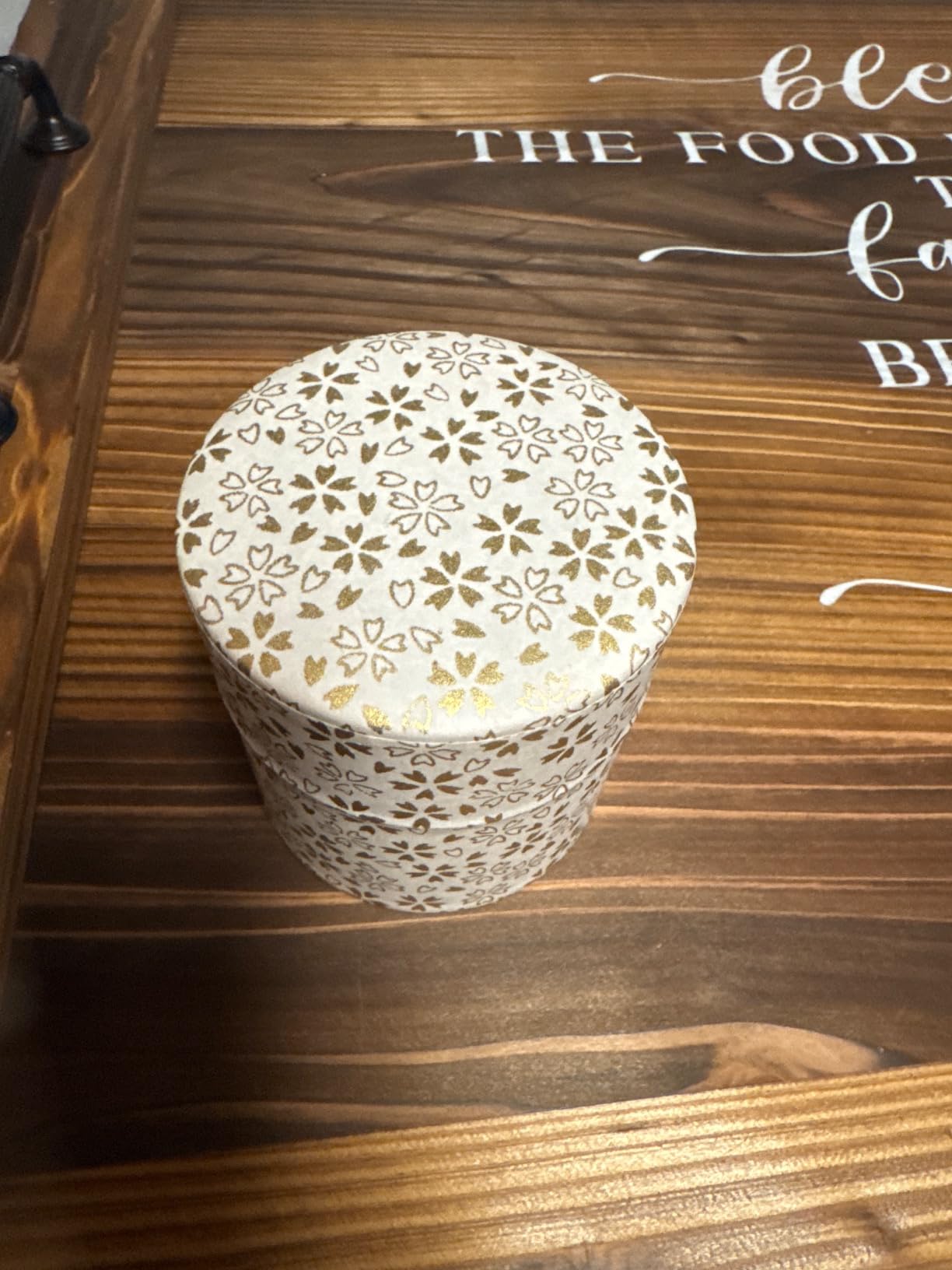 Yamako Pokkan a Japanese Tea Tin Canister, Air Tight, Double Lid, 200g Tea Capacity (Ichimatsu - Japanese Checkered Pattern, L - 200g) customer photo 1