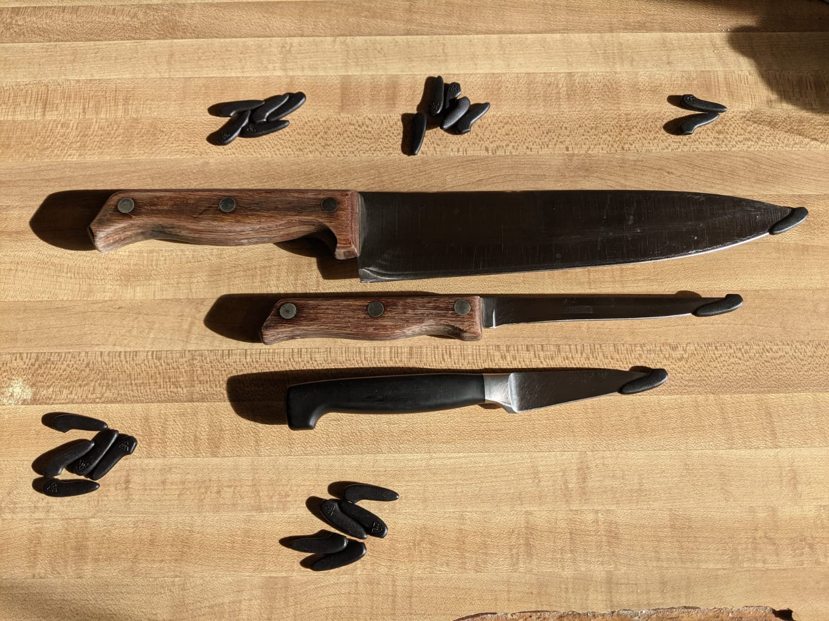 Chef's Knife Roll Bag,Waxed Canvas Knife Cultery Carrier, Portable Chef Knife Cases,Knife Pouch Holders With 10 Slots Plus 1 Zipper Pockets Can Hold Home Kitchen Knife Tools Up To 18.8 customer photo 1