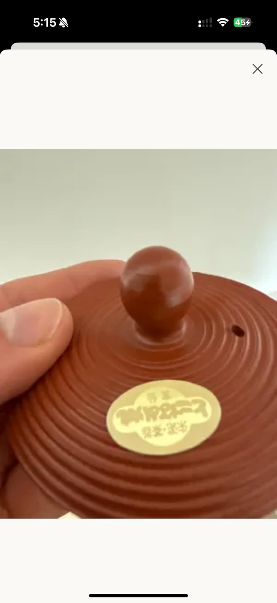 Japanese Kyusu Tokoname Handmade Clay Teapot 11.8 Ounces Tomisen Red L104 customer photo 2