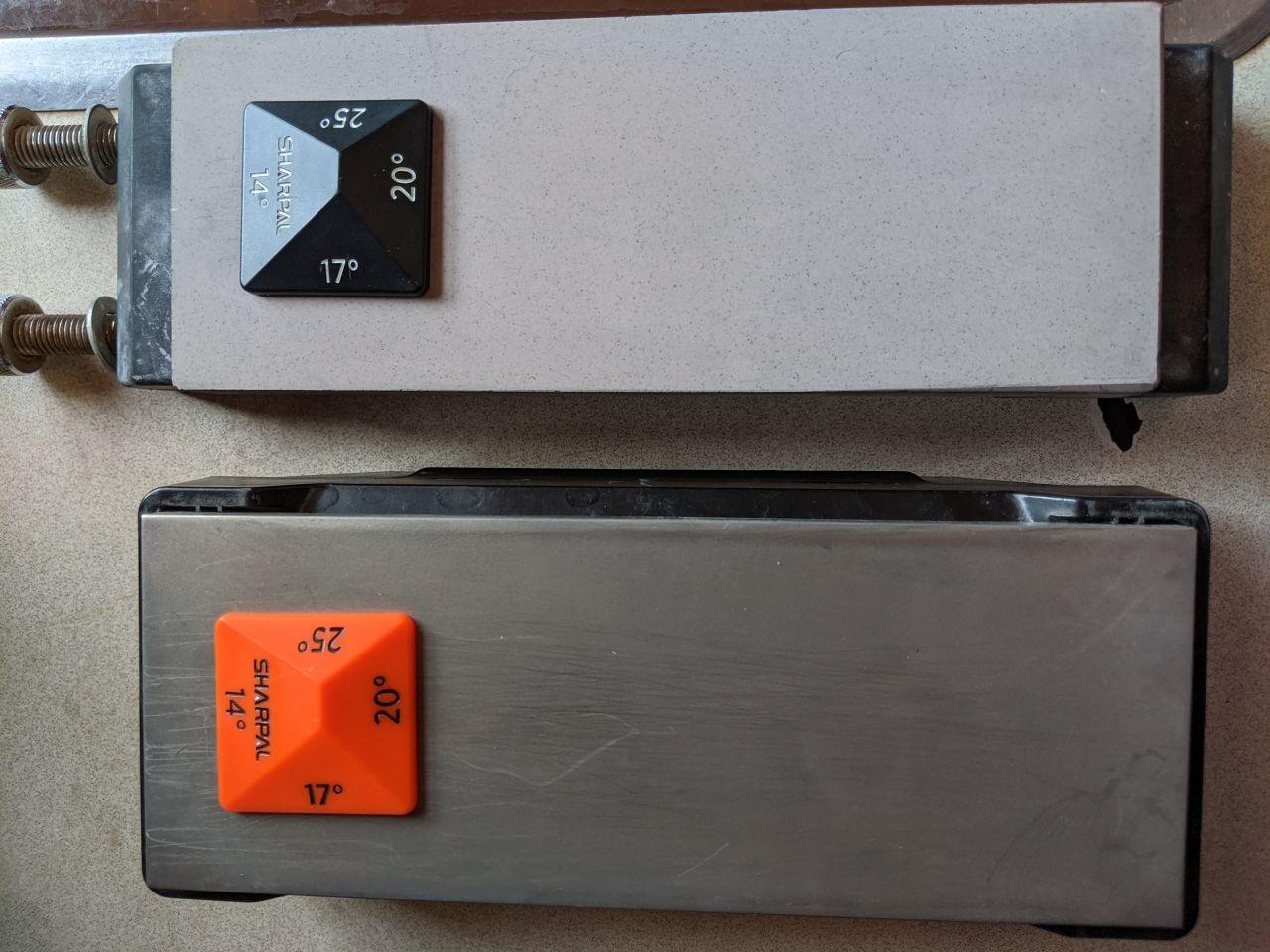 SHARPAL 196N ANGLE PYRAMID Whetstone Knife Blade Sharpener Sharpening Stone Angle Guide 2-Pack, 4 Universal Angles-14°, 17°, 20°, 25° customer photo 1