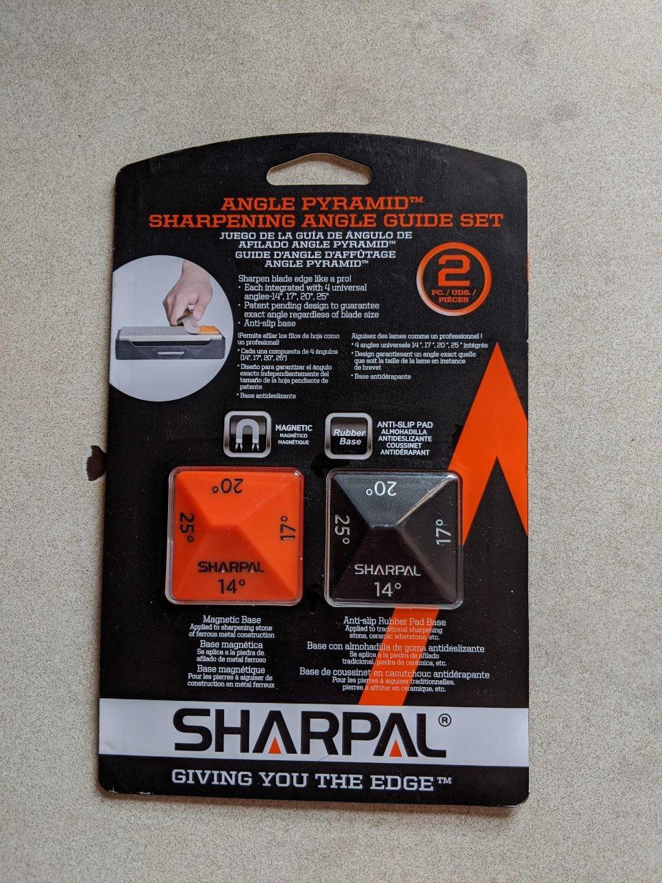 SHARPAL 196N ANGLE PYRAMID Whetstone Knife Blade Sharpener Sharpening Stone Angle Guide 2-Pack, 4 Universal Angles-14°, 17°, 20°, 25° customer photo 2