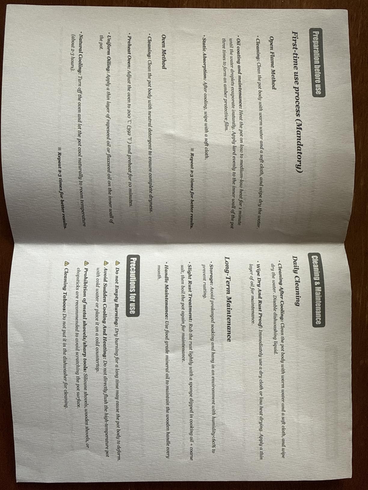 Japanese Cast Iron Tamagoyaki Pan - Pre-Seasoned, Liquid Nitrogen Treated, Non-Rust, Ready to Use, Detachable Wood Handle, Oven Safe, for Omelets, Steak & Camping, Chemical-Free Non-Stick,9x7 Inch customer photo 1