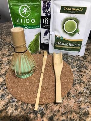 TEANAGOO MA-01 Japanese Matcha Ceremony Accessory, Matcha Whisk (Chasen), Traditional Scoop (Chashaku), Tea Spoon, Whisk Holder, The Perfect Set to Prepare a Traditional Cup of Matcha. customer photo 2