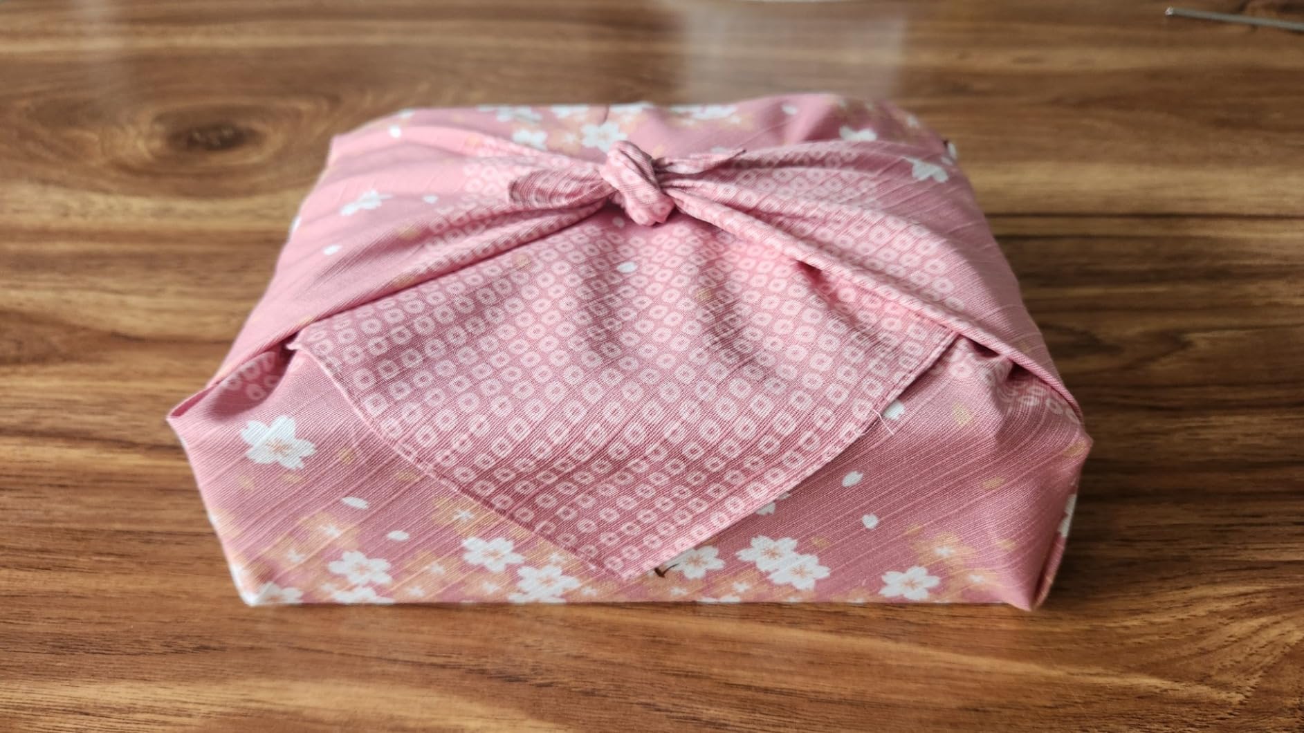 Furoshiki Maeda Japanese Wrapping Cloth a Row of Cherry Trees Sakura 50 x 50cm customer photo 1