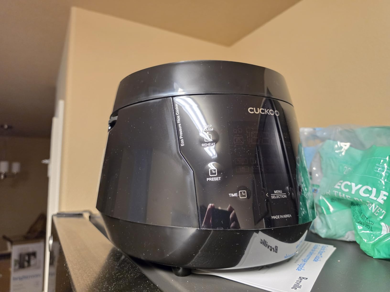 High Pressure Rice Cooker 10-Cup Uncooked / 20-Cup Cooked with Nonstick Inner Pot, Large Rice Maker with 13 Menu Options and Steam Plate, Fuzzy Logic Tech, Auto Clean, Black (CRP-PK1001S) customer photo 1