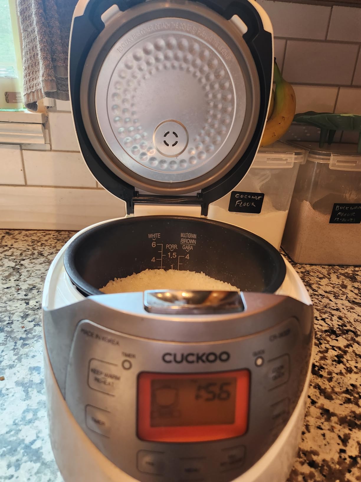CUCKOO Micom Rice Cooker 6 Cup Uncooked / 12 Cup Cooked, Korean Fuzzy Logic Rice Cooker with Delay Timer & Keep Warm Setting, Versatile Food Steamer with Non-Stick Inner Pot, Silver (CR-0632F) customer photo 1