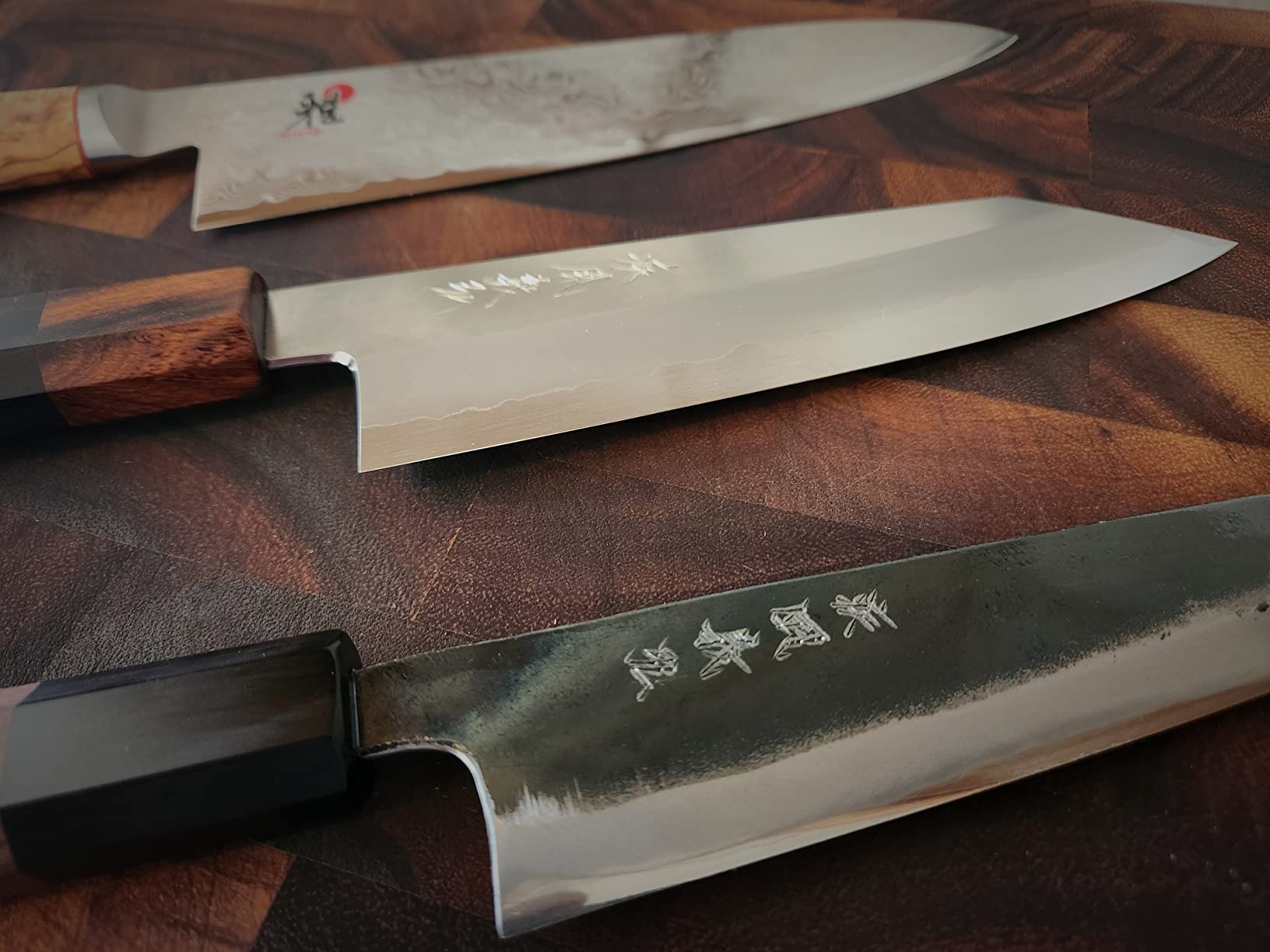 Yoshihiro Aogami Super Blue High Carbon Kurouchi Petty Kiritsuke Utility Knife (6'' (150mm) & No Saya) customer photo 2