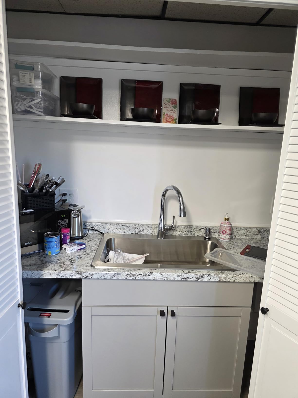 Gibson Elite Kyoto Double Bowl Dinnerware Set, Service for 4 (16pcs), Teal customer photo 1