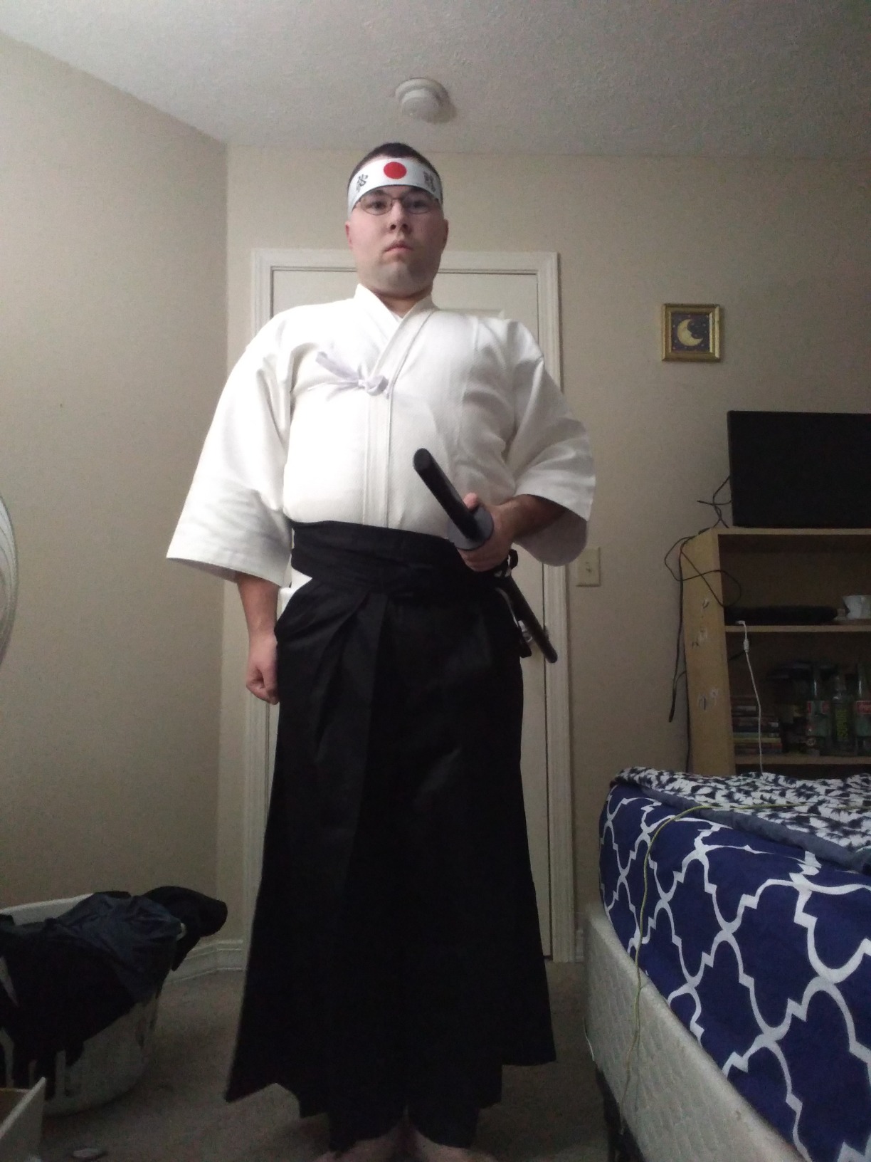 Reversible Warrior Headband, Bushido Hachimaki for Karate, Halloween, Sushi customer photo 2