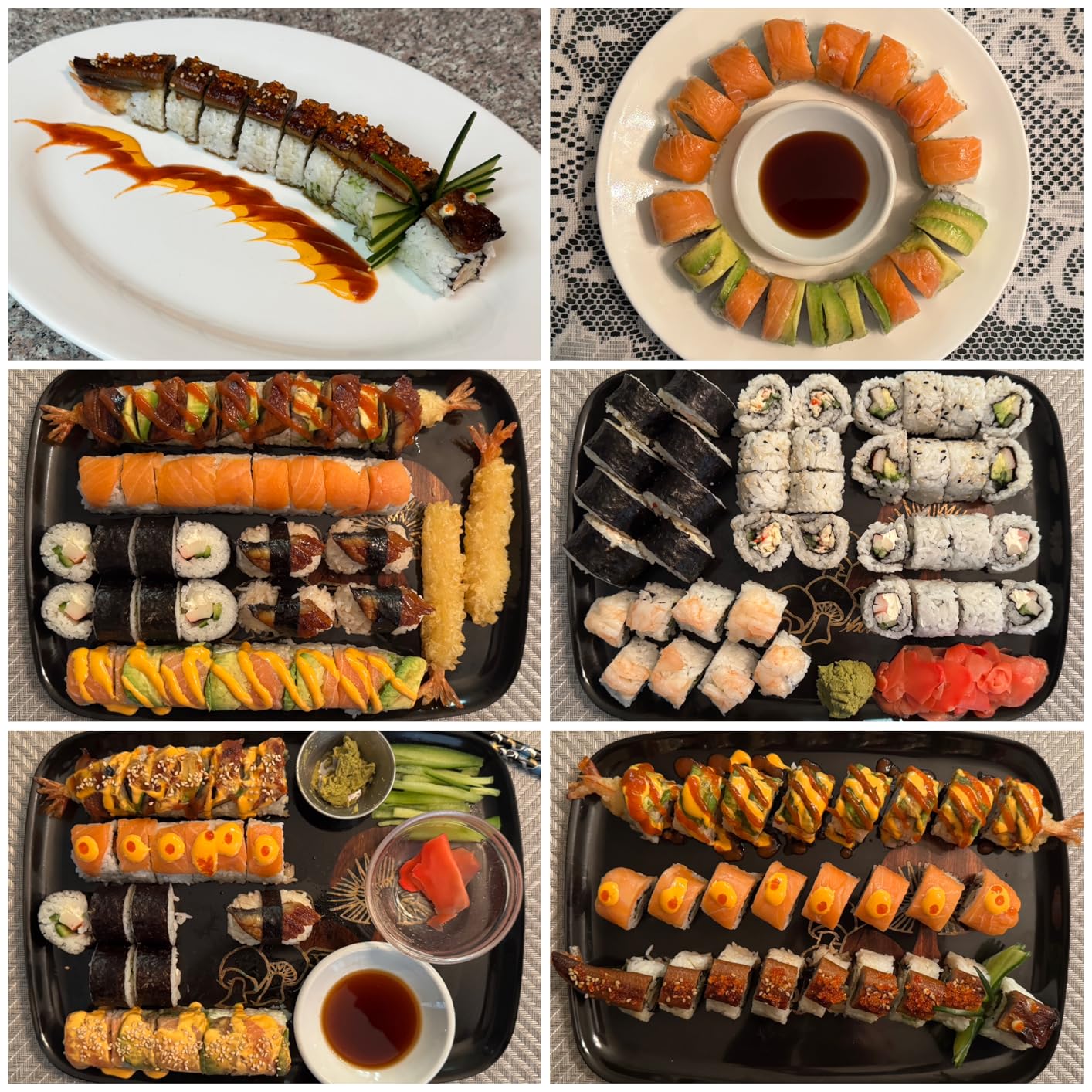 FUNGYAND Bamboo Sushi Rolling Mat with 2 Pairs of Chopsticks Natural Bamboo 9.5