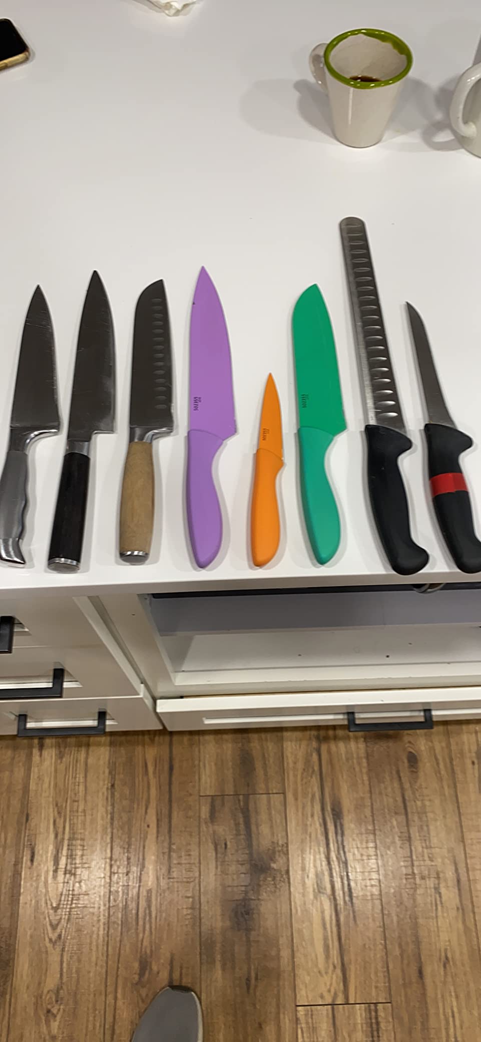 KEENBEST Actual Grit Premium Material Whetstone Set 2 Side Grit 400 1000 3000 8000 Sharpening Stone Professional Kitchen Knife Sharpener Stone Kit Wet Stones Bamboo Base Angle Guide Red customer photo 2