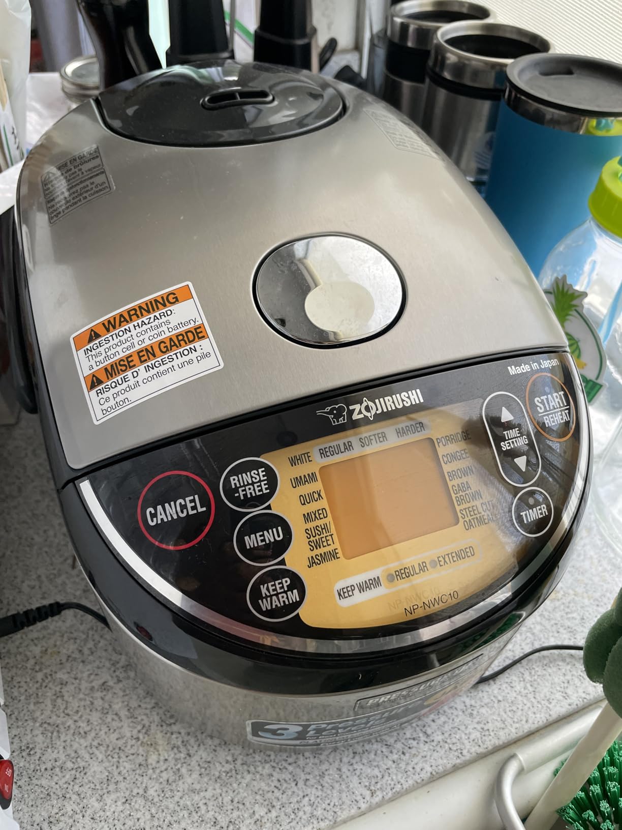 Zojirushi NP-NWC10XB 5.5-Cup Pressure Induction Heating Rice Cooker and Warmer (Stainless Black) customer photo 1