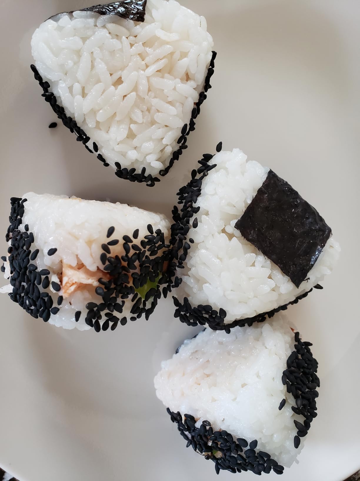 Onigiri Mold Triangle, 3 Pieces Musubi Press Mold Rice Ball Makers, Triangle Sushi Maker for Bento or Japanese Boxed Meal Musubi Press by HAGBOU (Beige) customer photo 1