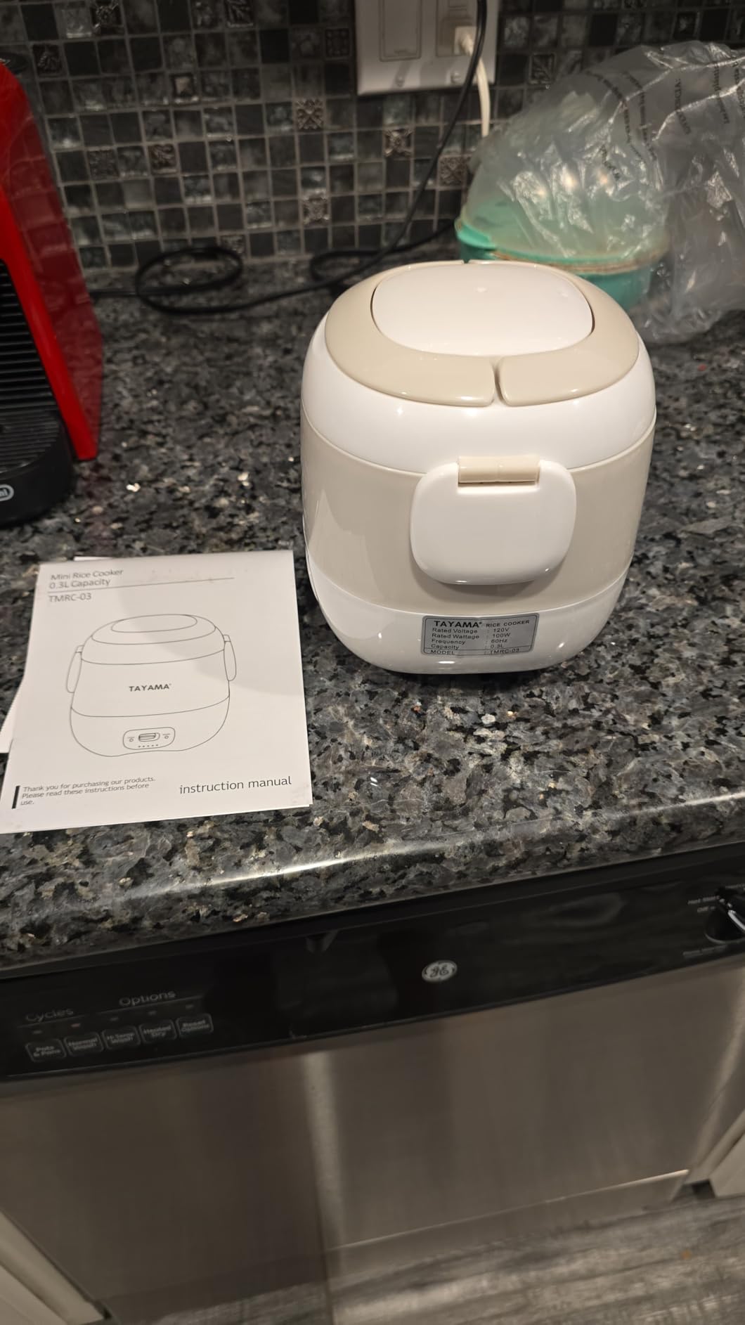 Tayama 1.5 Cup Portable Mini Rice Cooker, White (TMRC-03R) customer photo 2
