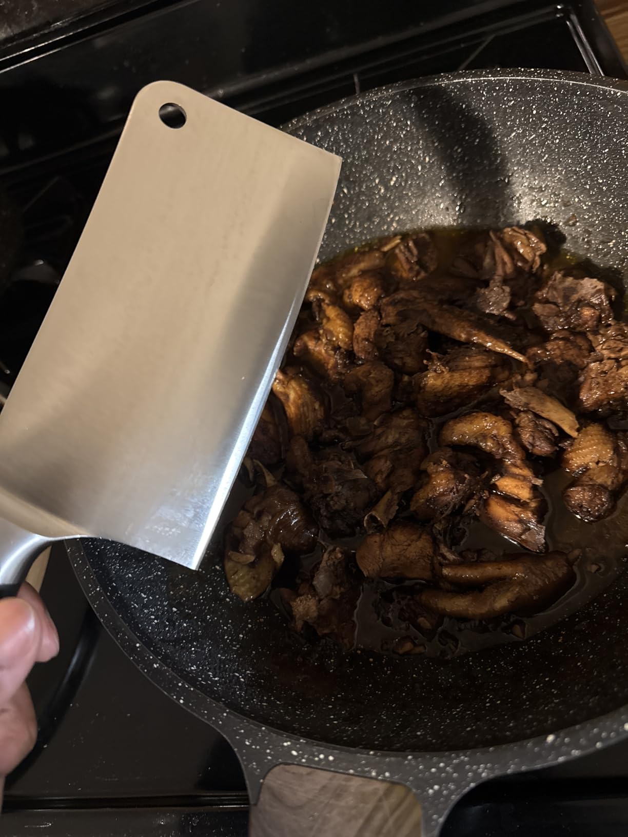 Mueller 7-Inch Meat Cleaver Butcher Knife - German High Carbon Steel, Laser-Tested Razor-Sharp Blade, Heavy Duty Bone Chopper for Meat & Vegetables, Home & Restaurant, Gift for Him customer photo 1