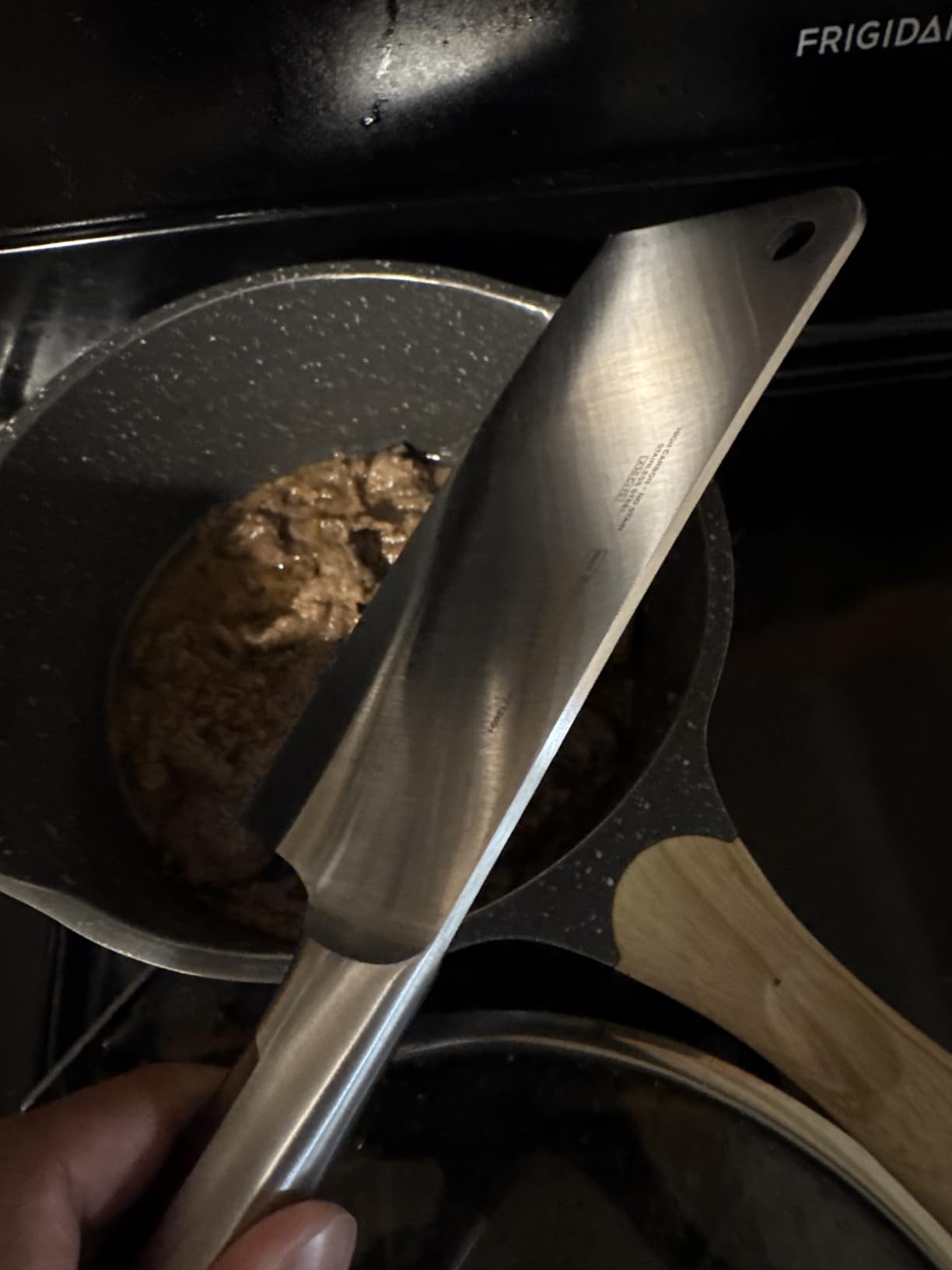 Mueller 7-Inch Meat Cleaver Butcher Knife - German High Carbon Steel, Laser-Tested Razor-Sharp Blade, Heavy Duty Bone Chopper for Meat & Vegetables, Home & Restaurant, Gift for Him customer photo 2