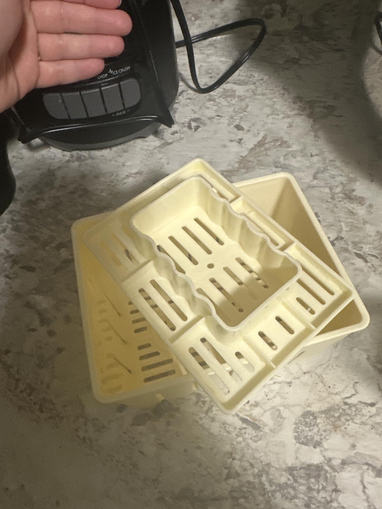 Tofu Press Mould (2PCS) Food Grade Plastic DIY Homemade Tofu Maker Pressing Mold Kit/Cheese Press + Soybean Curd Cheese Cloth Kitchen Tools customer photo 2