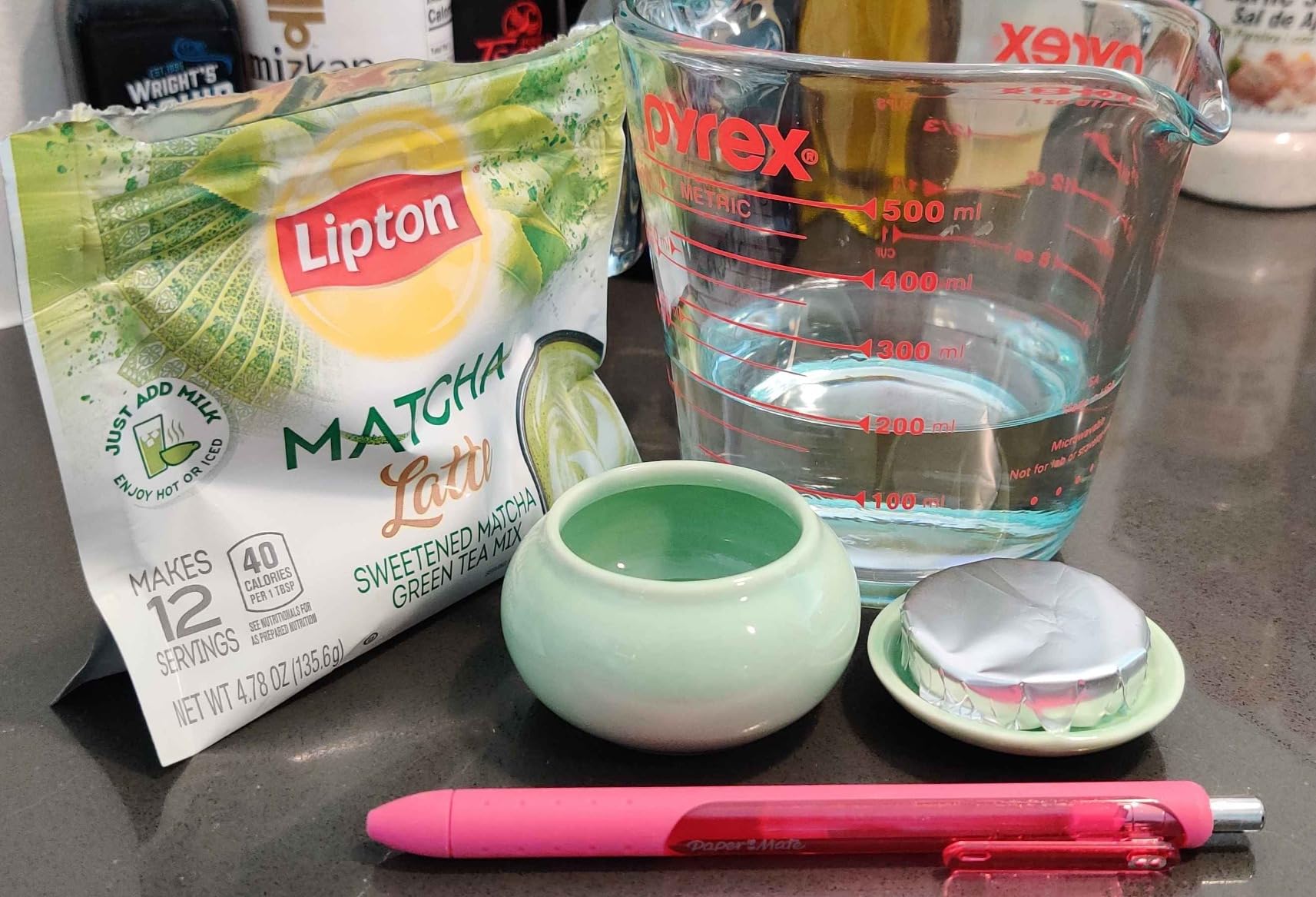 Artcome Matcha Ceramic Powder Caddy for Traditional Japanese Tea Ceremony, Green customer photo 1