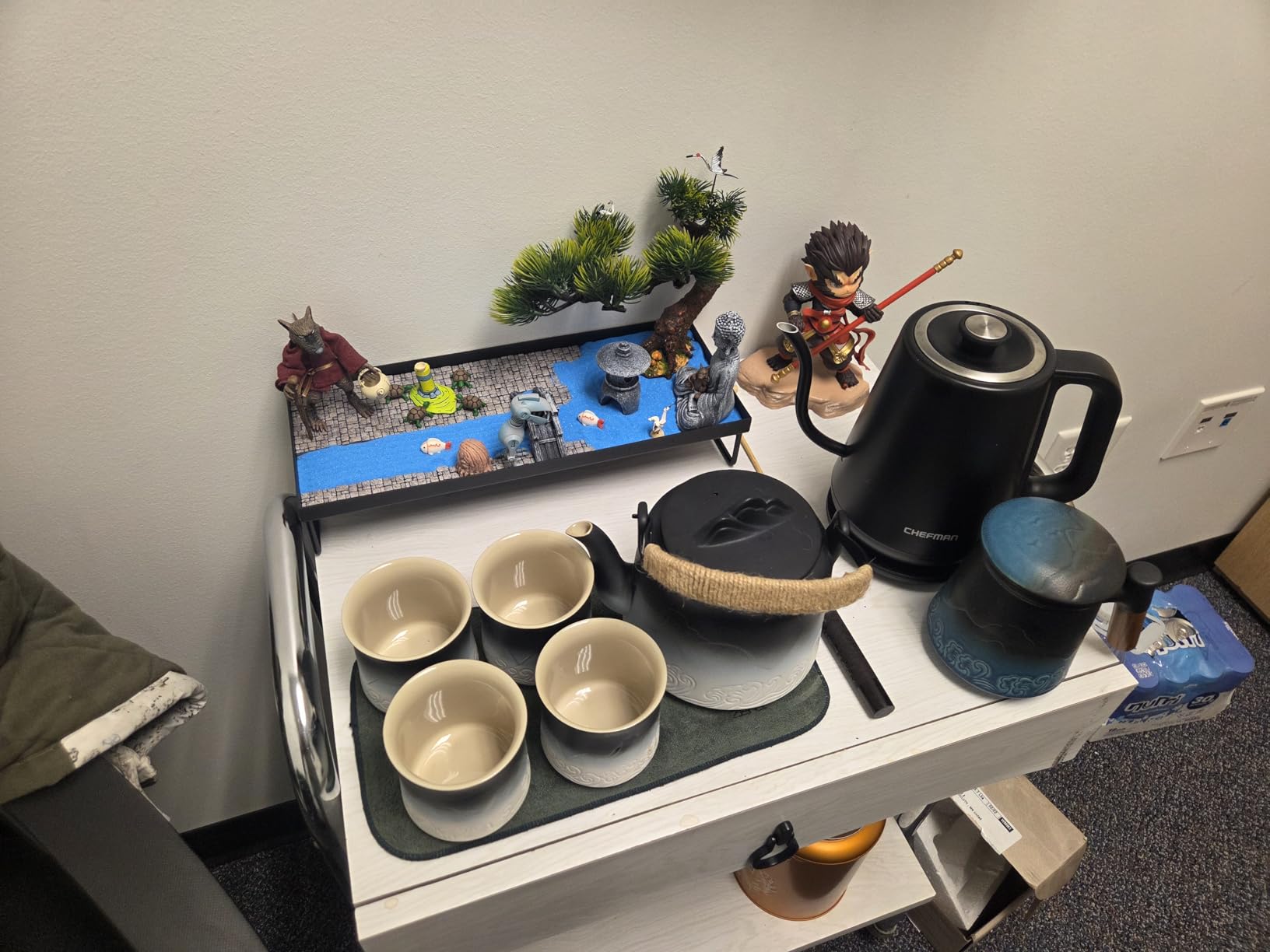 BangBangDa Japanese Meditation-Decoration - Home Office Bonsai Decor for Table Desk - Buddha Rock Sand Tabletop Decor Gifts for Women Man Friends customer photo 1