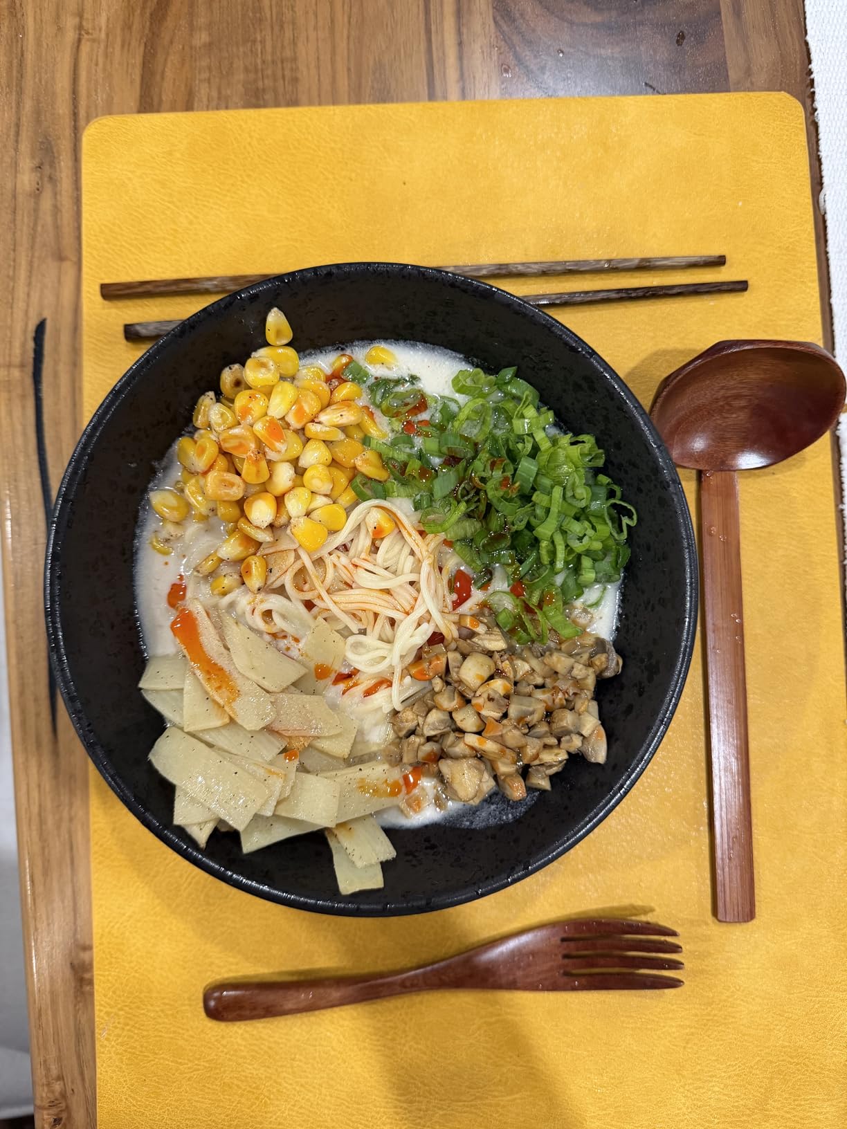 8-Inch Ceramic Ramen Bowl Set of 2 (9 Piece) - Porcelain Japanese Salad Noodles Cereal Fruit Pasta Soup Large Bowls with Recipes Chopsticks Forks Spoons for Men Women Gift Microwave & Dishwasher Safe customer photo 1