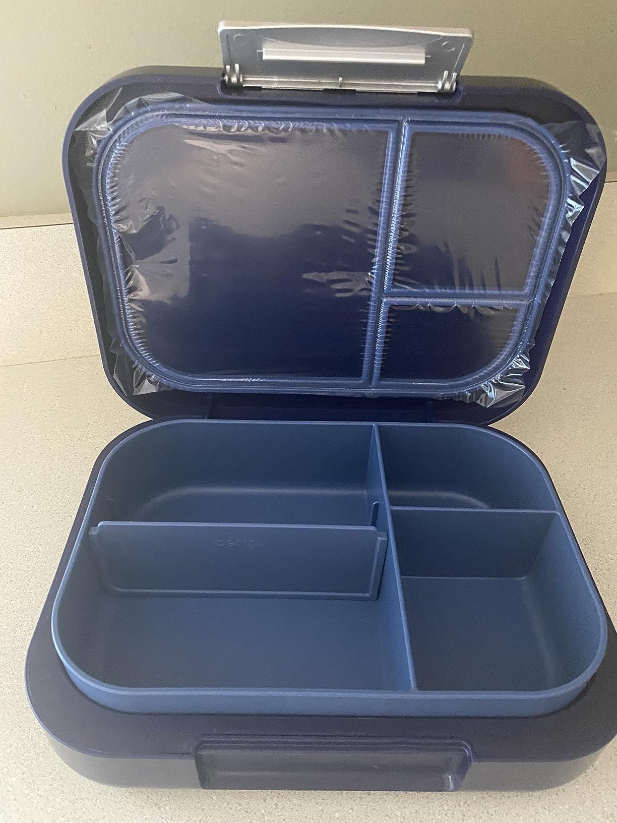 Bentgo Modern - Adult & Teen Bento Lunch Box; 3-4 Compartments, Leak-Resistant, 5.5 Cup Capacity/44 fl oz, Improved Locking Clips, Reusable, BPA-Free, Dishwasher/Microwave Safe Tray (White) customer photo 2