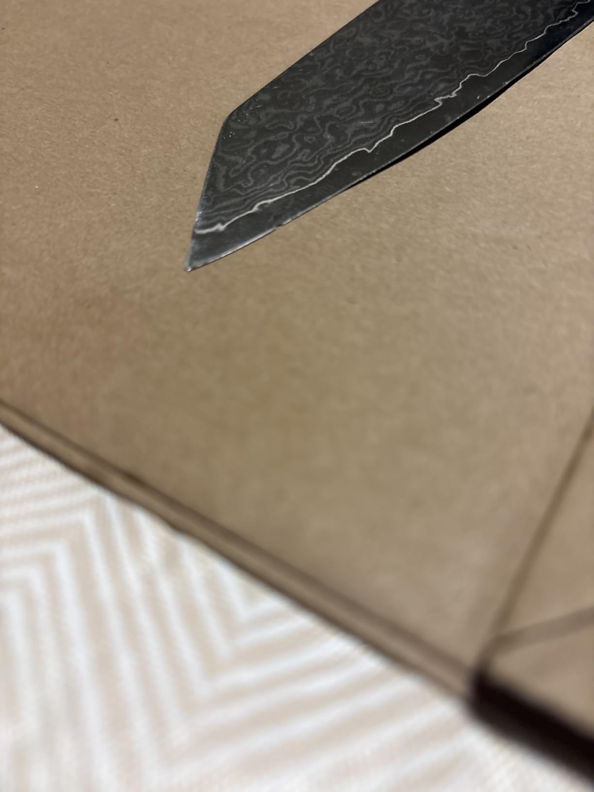 SAMCOOK Kiritsuke Chef Knife - 8 Inch Professional Sharp Damascus Knife - Japanese VG-10 High Carbon Stainless Steel Kitchen Gyuto knife - Ergonomic Octagonal Ebony Handle with Gift Box customer photo 1