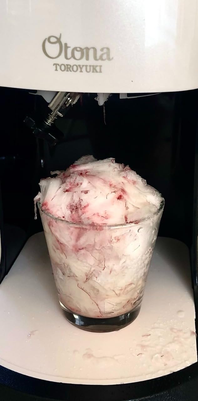 DOSHISHA Electric Fluffy Shaved Ice Machine Black 2021 Model for Ice Making with 3 Cups customer photo 1