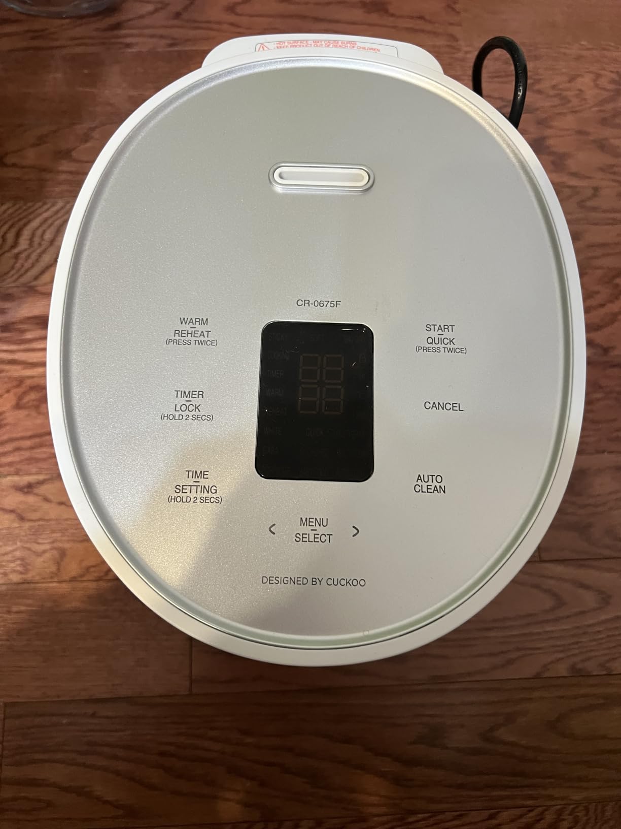 CUCKOO Micom Rice Cooker 6-Cup Uncooked / 12-Cup Cooked with Nonstick Inner Pot, Versatile Rice Maker with 9 Menu Options, Fuzzy Logic Technology, Auto Clean, Quick Rice Mode, White (CR-0675FW) customer photo 2