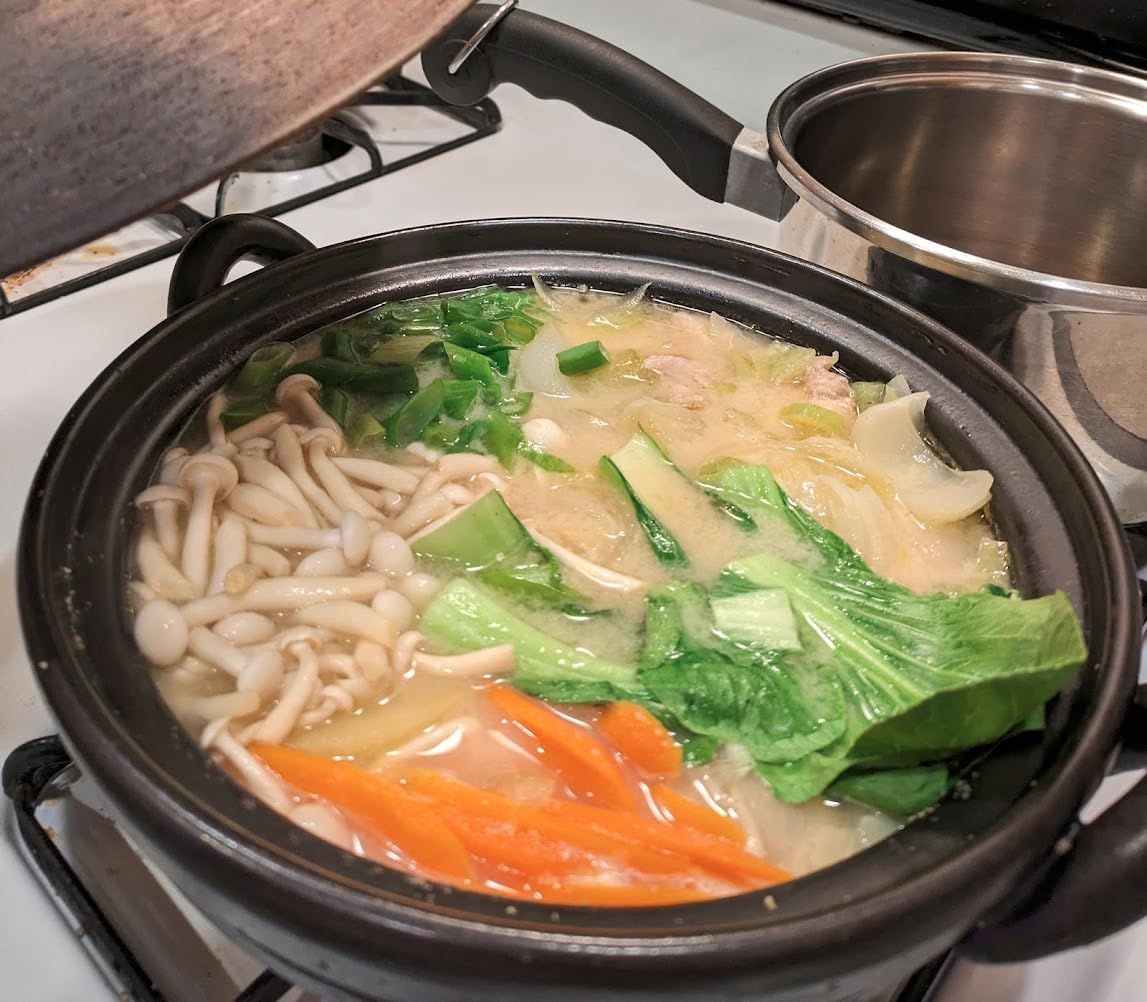 Japanese Donabe Pot for 3 People, 2100ml, Banko-Yaki Made in Mie, Japan customer photo 1