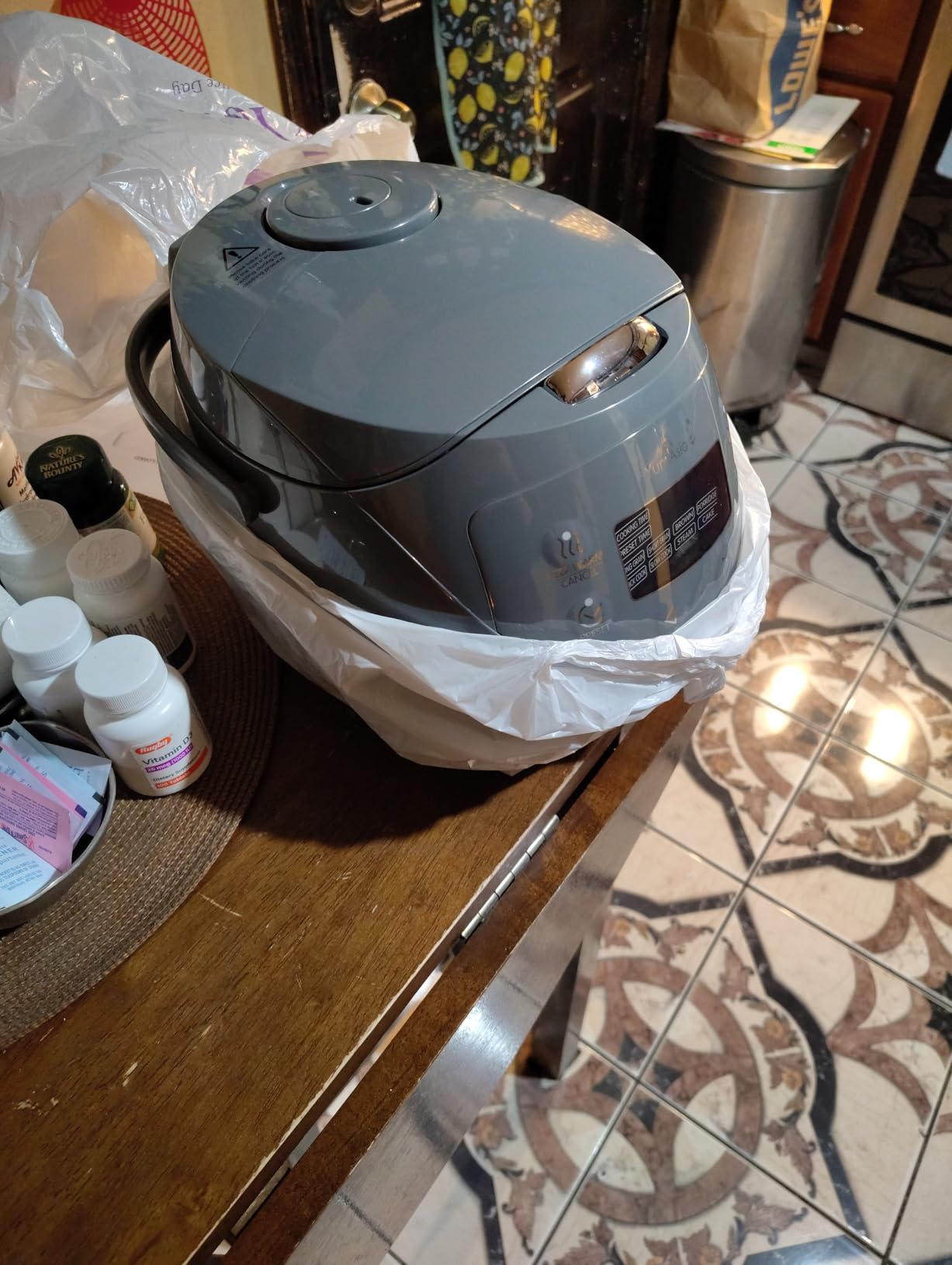Yum Asia Panda Mini Rice Cooker With Ninja Ceramic Bowl and Advanced Fuzzy Logic (3.5 cup, 0.63 litre) 4 Rice Cooking Functions, 4 Multicooker functions, Digital LED display - 120V customer photo 2