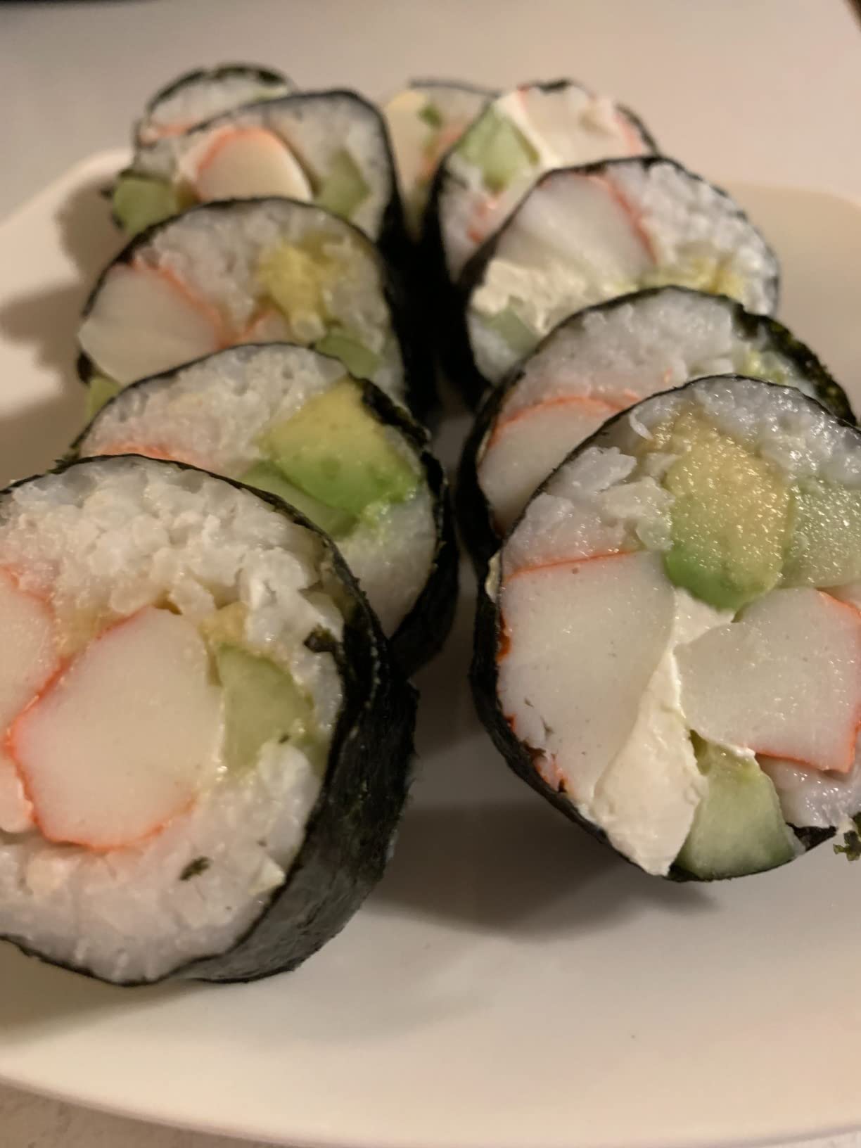 DIY Sushi Making Kit for Beginners - Transparent Sushi Bazooka - Traditional Bamboo Sushi Rolling Mats - 23 Piece customer photo 1