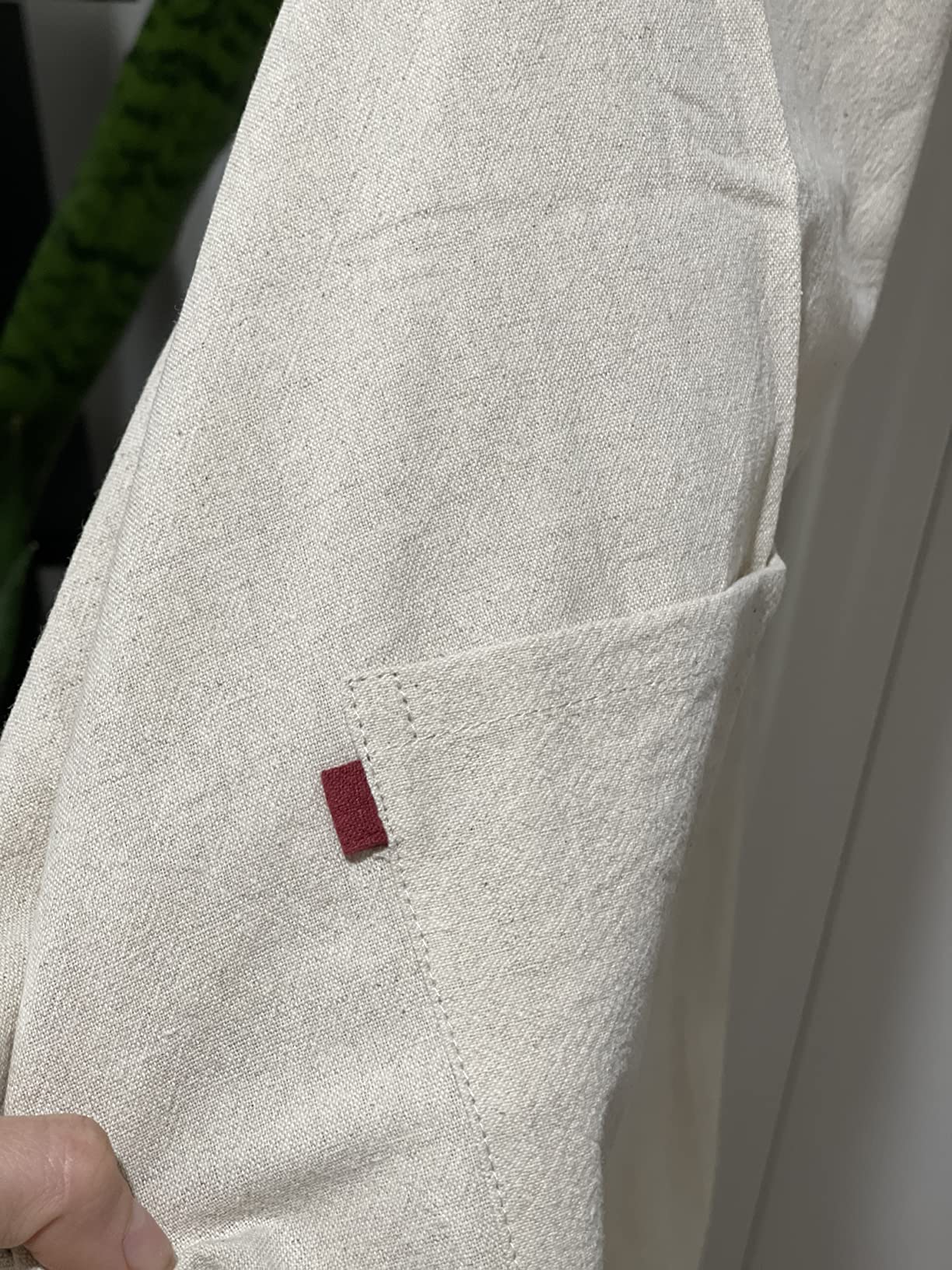 HANEE Kitchen Apron for Women & Men (9 Colors) Linen Cooking Aprons with pocket customer photo 1