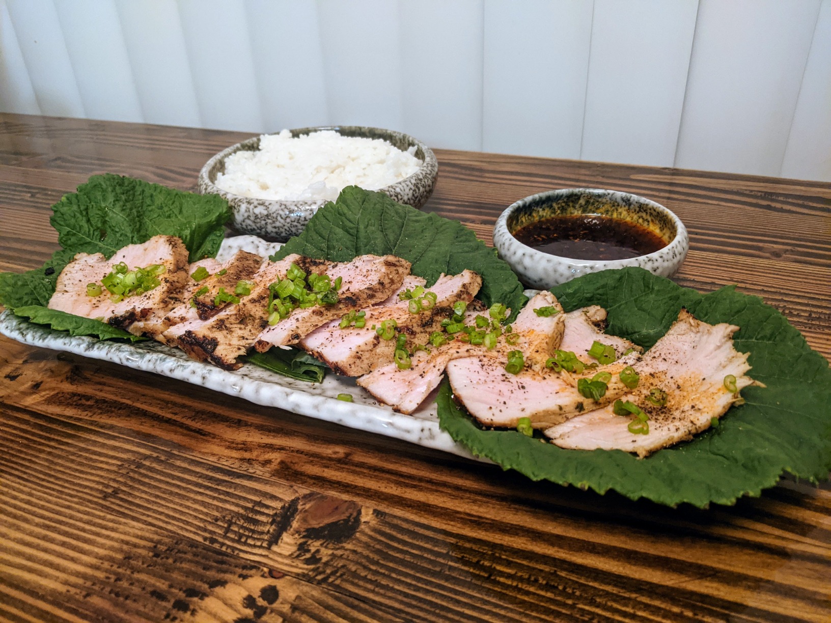 Uaral Sushi Plate Japanese Plates Sushi Serving Platter Sushi Dish Set Stoneware Sushi Plate Set of 4,12.5inch(Emerald Green) customer photo 2