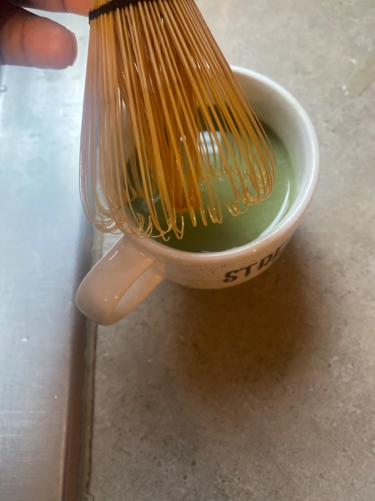 Handcrafted Golden Bamboo Matcha Whisk, Traditional Japanese Chasen Matcha Stirrer -Bamboo Whisk Made from Durable and Sustainable Organic Bamboo customer photo 1