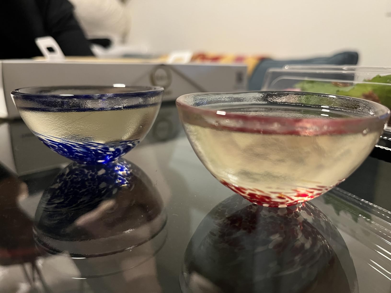 4pcs Colorful Glass Sake Cups Set,Small Wine Cups,Tea Cups,70ML customer photo 1