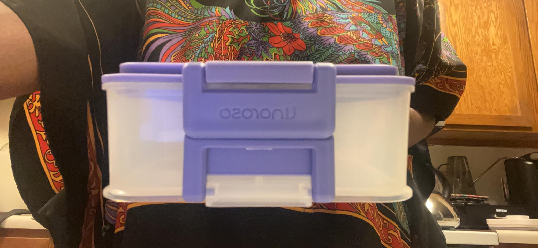 linoroso Stackable Bento Box Adult Lunch Box | Meet All You On-the-Go Needs for Food, Salad, and Snack Box, Premium Bento Lunch Box for Adults Include Utensil Set, Dressing Containers - Pale Mint customer photo 4