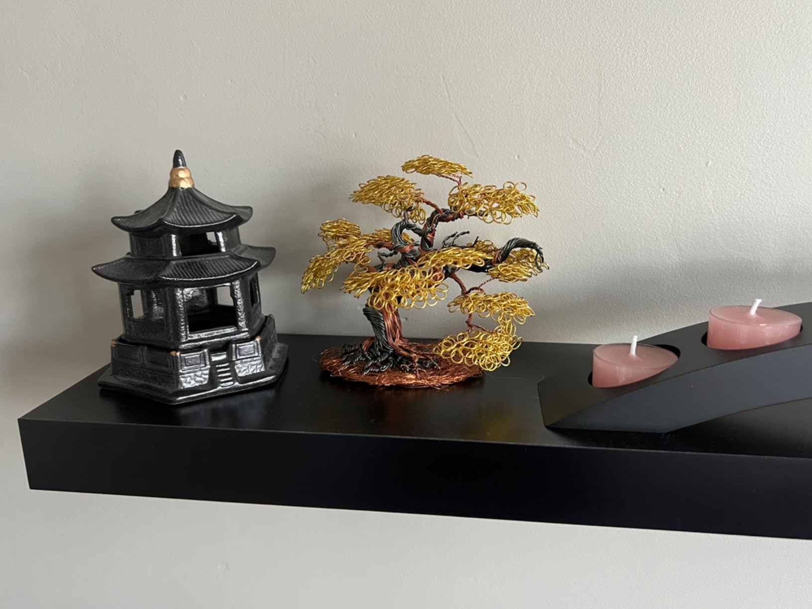 Mini Pagoda Lantern Stand - Asian Garden Decor - Japanese Decor Incense Burner - Zen Garden Sculptures & Statues - Tabletop Pagoda Lantern Decor - Candle Holder - Feng Shui Yard Art - Oriental Decor customer photo 1