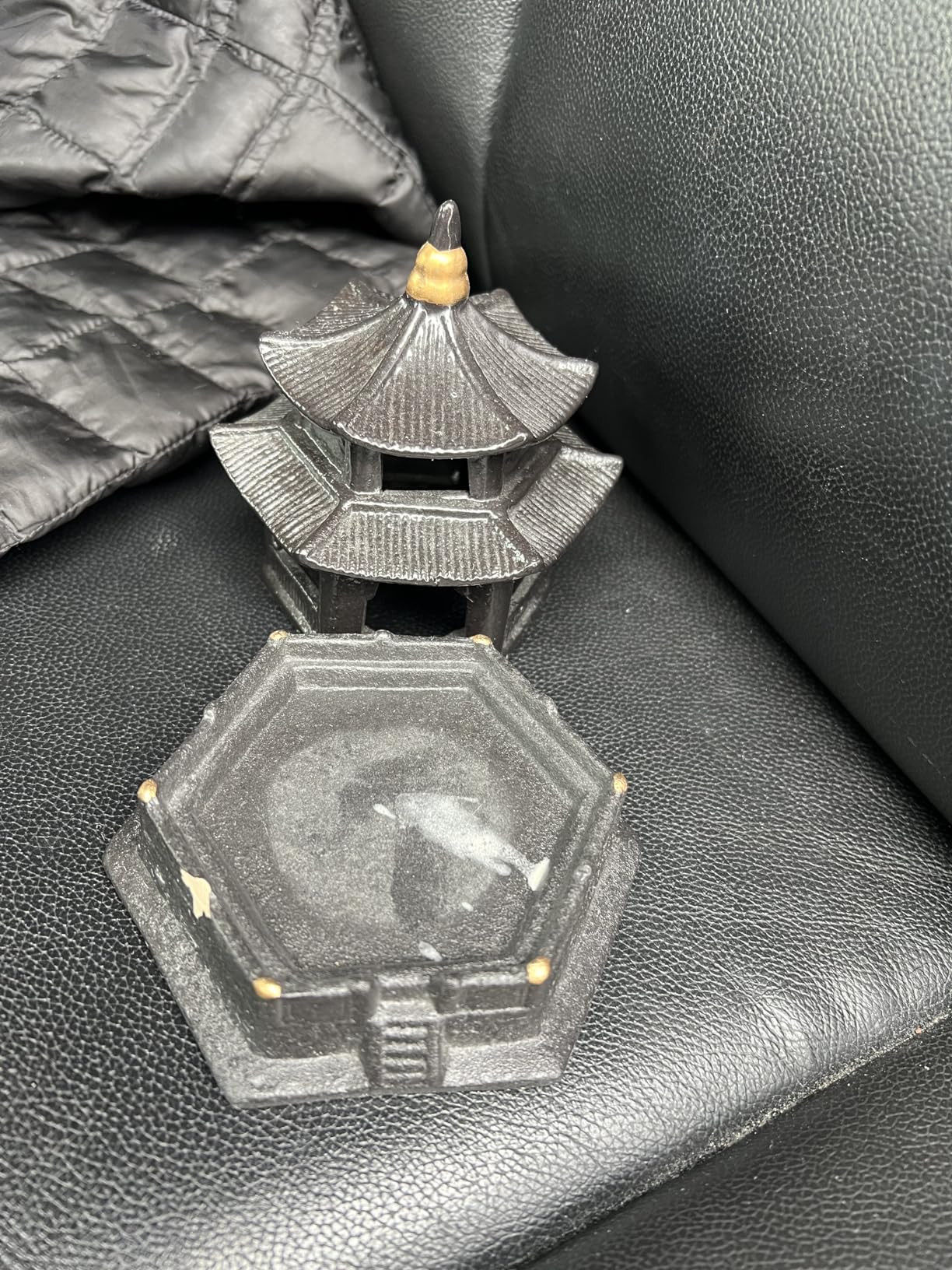Mini Pagoda Lantern Stand - Asian Garden Decor - Japanese Decor Incense Burner - Zen Garden Sculptures & Statues - Tabletop Pagoda Lantern Decor - Candle Holder - Feng Shui Yard Art - Oriental Decor customer photo 2
